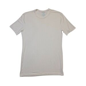 Tommy John Second Skin Mens White Micro Modal Spandex‎ T-Shirt M/M Medium